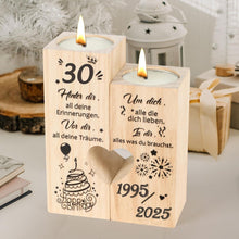 Deko Kerzenständer 30 Geburtstag Frau Geschenkideen 1995-2025