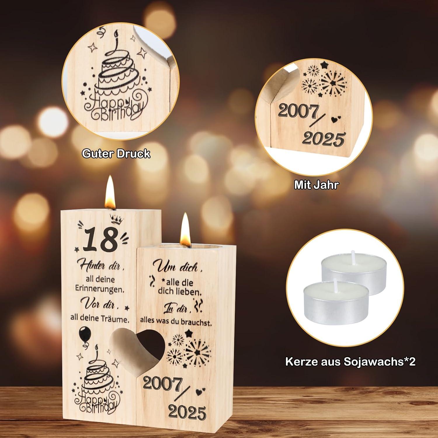 Geschenk 18 Geburtstag Mädchen Junge Personalisiert Holz