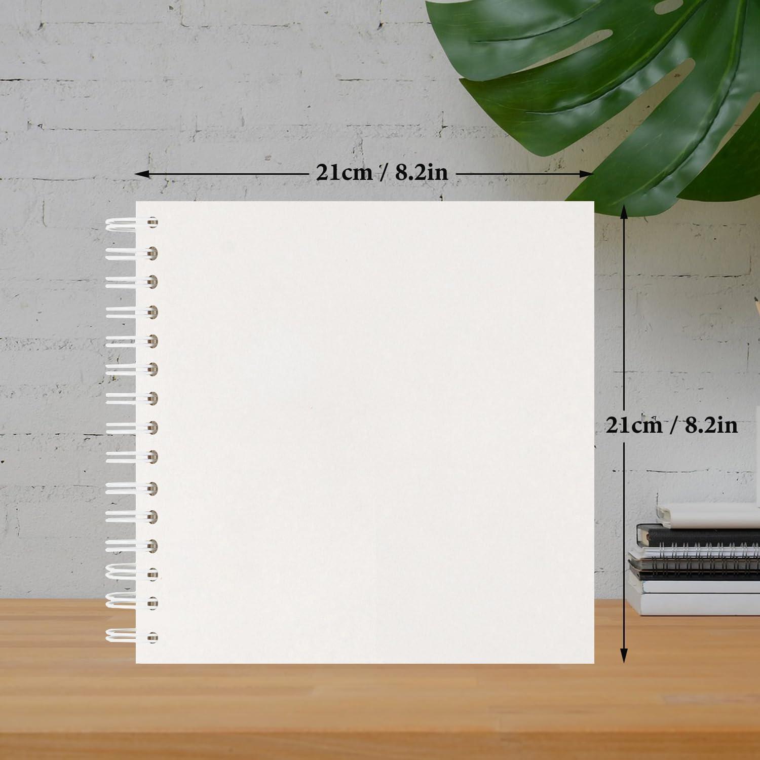 JAECU Fotoalbum DIY Spiralalbum 21x21cm 40 Seiten Scrapbook