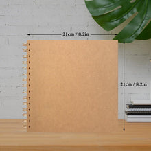 Fotobuch 21x21cm DIY Spiralalbum 40 Seiten Scrapbook
