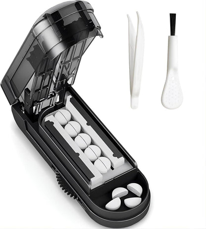 Tablettenteiler Schwarz Klein Tabletten Schneider Pillenteiler Pinsel