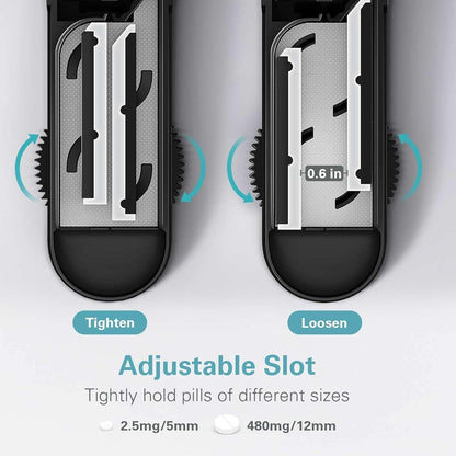 Tablettenteiler Schwarz Klein Tabletten Schneider Pillenteiler Pinsel