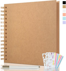 Fotoalbum DIY Scrapbook Album 24x24cm 80 Seiten Spiralalbum