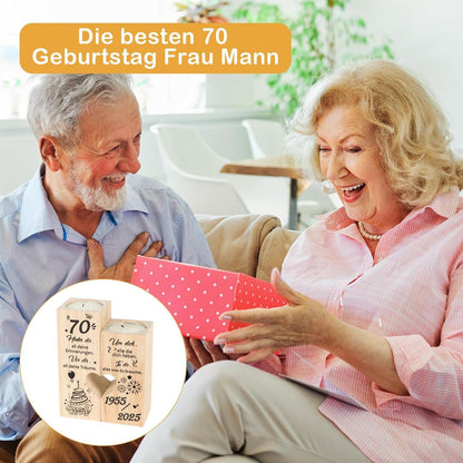 Seutgjie Deko Kerzenständer Holz Personalisiert 1955 2025 Mama Schwester