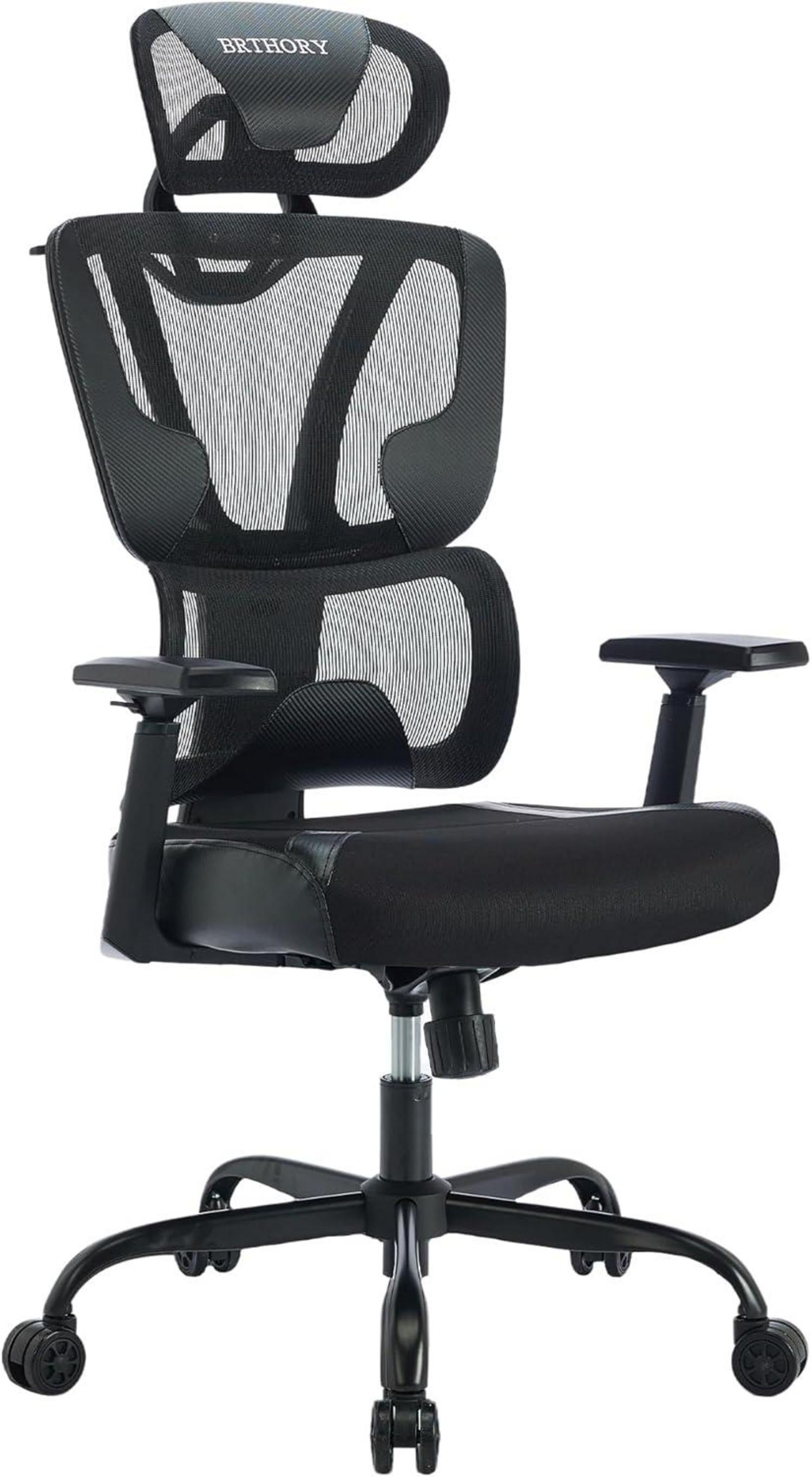 Ergonomischer Bürostuhl mit verstellbarer Lendenwirbelstütze