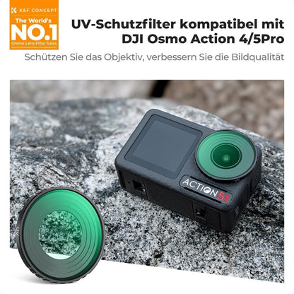 UV-Filter für DJI Osmo Action 5 Pro/4, HD Glas, Objektivschutz
