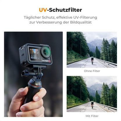 UV-Filter für DJI Osmo Action 5 Pro/4, HD Glas, Objektivschutz