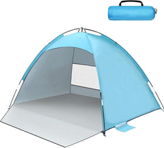 Strandmuschel UV Schutz UPF 50+ für 3-4 Personen Strandzelt Windschutz