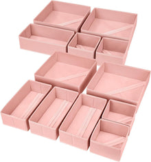 Schubladen Organizer 12er Pack Faltbare Boxen Stoff Organizer für