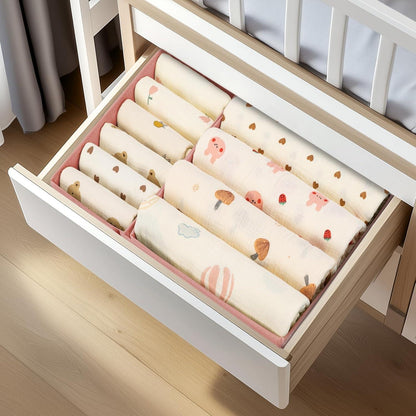 12er Pack Schubladen Organizer für Kleiderschrank in Rosa