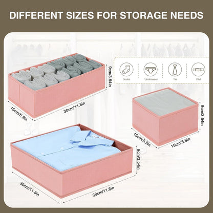 12 Pack Schubladen Organizer Faltbare Box Stoff Schubladenteiler