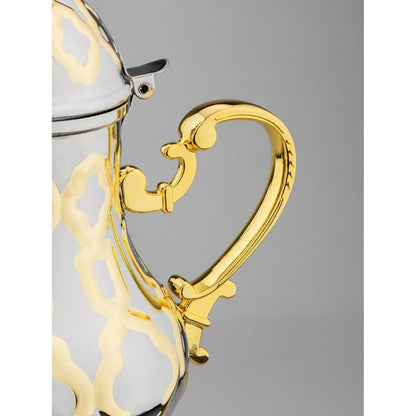 Marokkanische Teekanne Edelstahl 1,2L Arabischer Stil