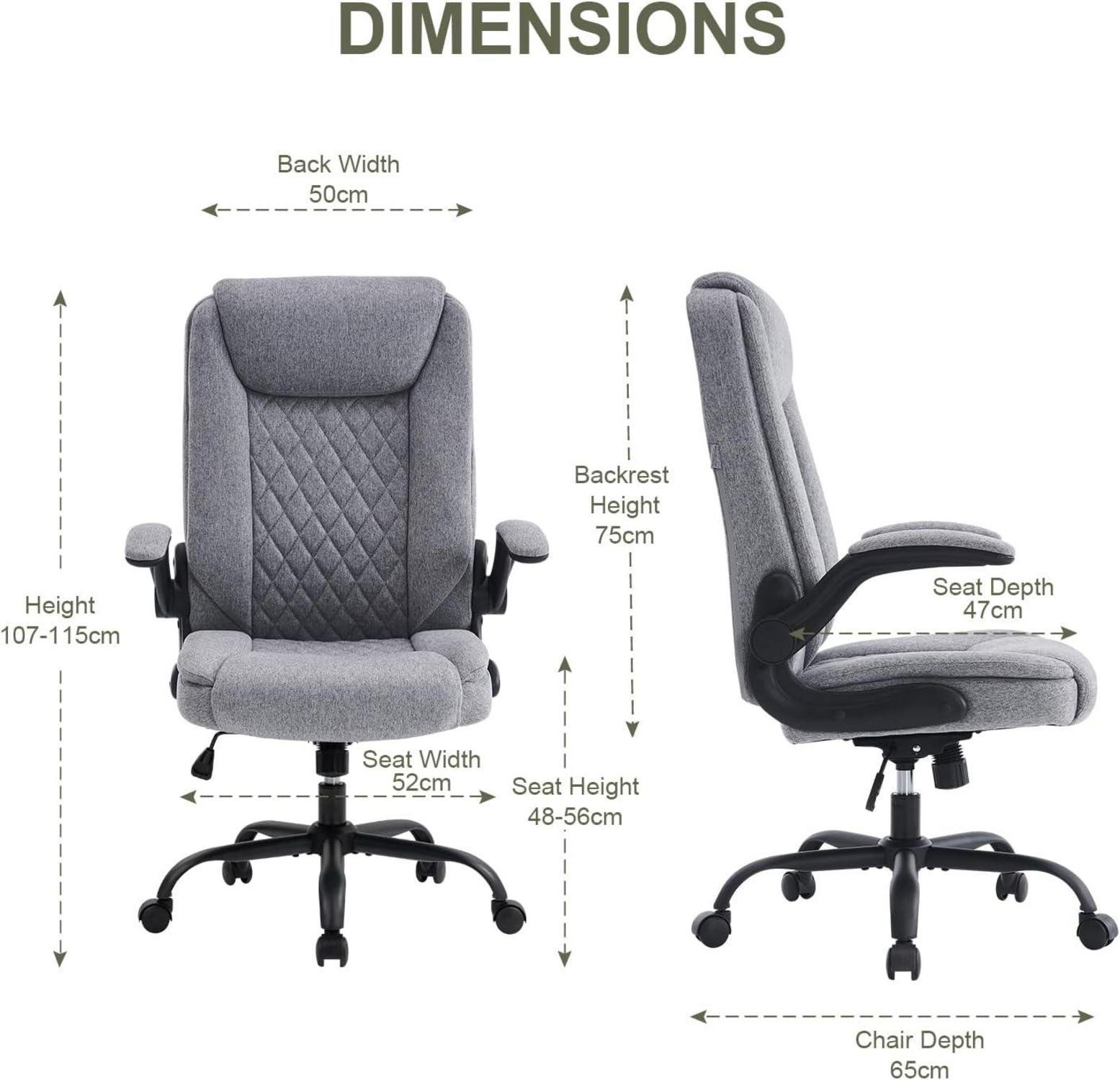 Ergonomischer Bürostuhl mit Armlehne, hoher