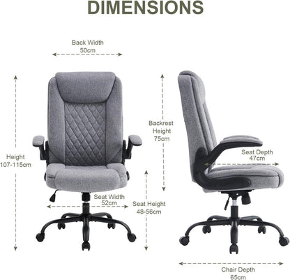 Ergonomischer Bürostuhl mit Armlehne, hoher