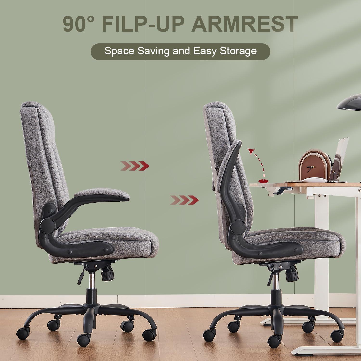 Bürostuhl Ergonomisch Chefsessel mit Armlehne höhenverstellbar