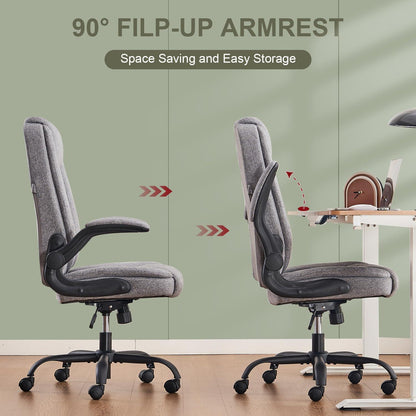 Bürostuhl Ergonomisch Chefsessel mit Armlehne höhenverstellbar
