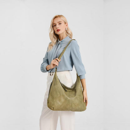 Pahajim Damen Handtasche Leder Set Umhängetasche Shopper