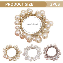 Perlen Haargummis Set Damen Mädchen Hochzeit Party Armband