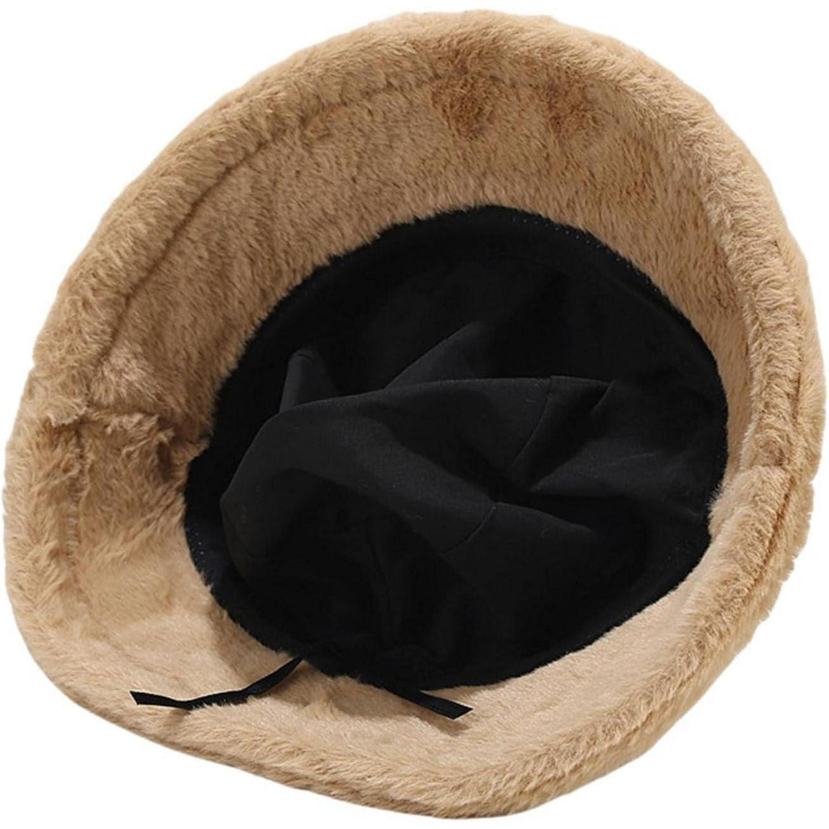 Flauschige Winter Fischerhut Damen Grau – Warm & Verstellbar