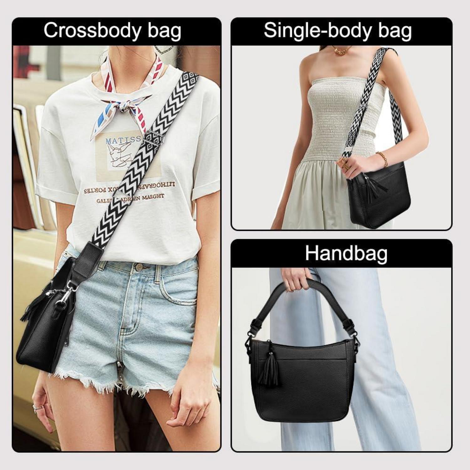 Damen Umhängetasche Handtasche Crossbody Bag Verstellbarer Schultergurt Blau