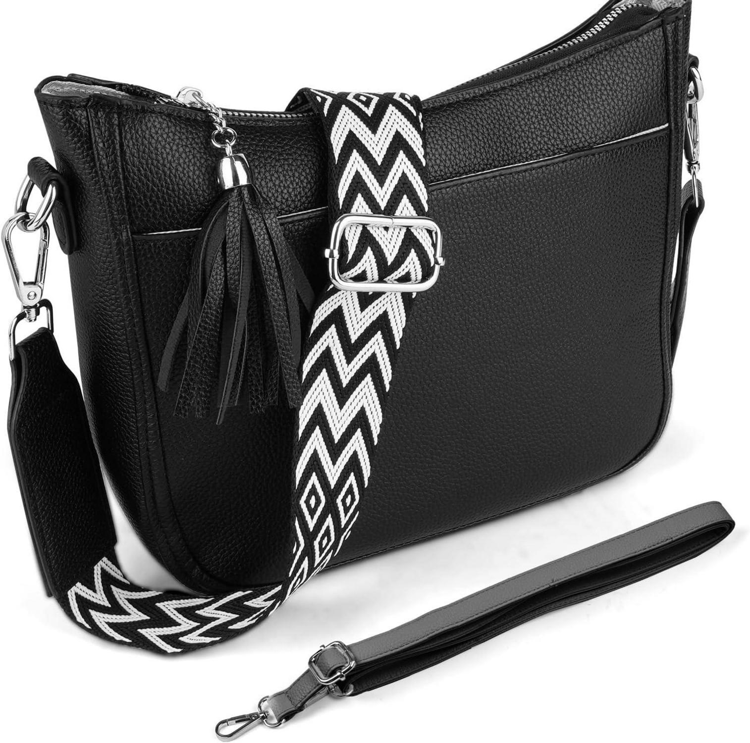 URAQT Umhängetasche Damen, Kleine Handtasche, Verstellbarer Schulterriemen