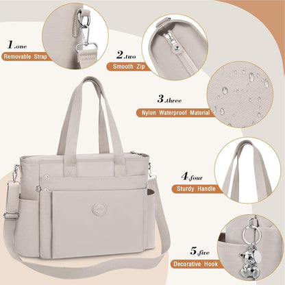 TEUEN Handtasche Damen Nylon Groß Crossbody Schultertasche