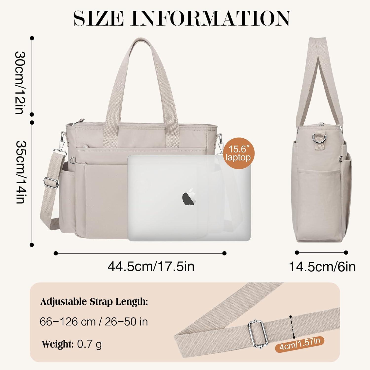 TEUEN Leichte Nylon Handtasche Damen Groß 23L - Crossbody
