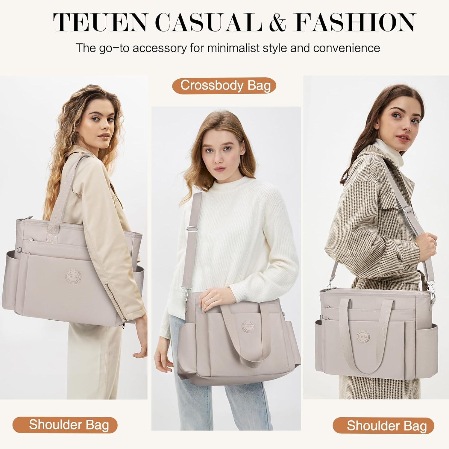 TEUEN Leichte Handtasche Damen Crossbody Bag Nylon Schultertasche