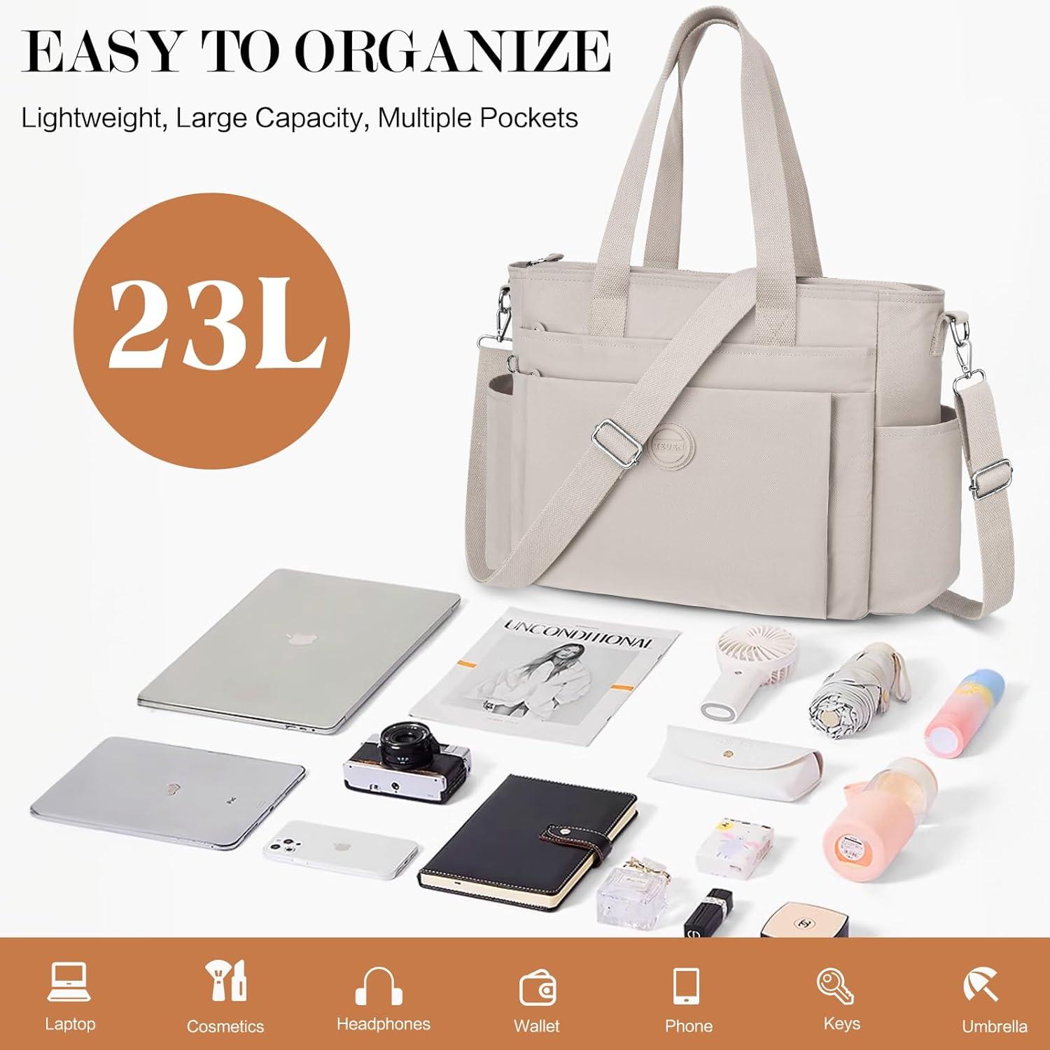 Große Nylon Handtasche Damen Crossbody Tasche Schultertaschen 23L