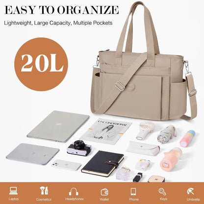TEUEN Handtasche Damen Groß Nylon Tote Bag Crossbody