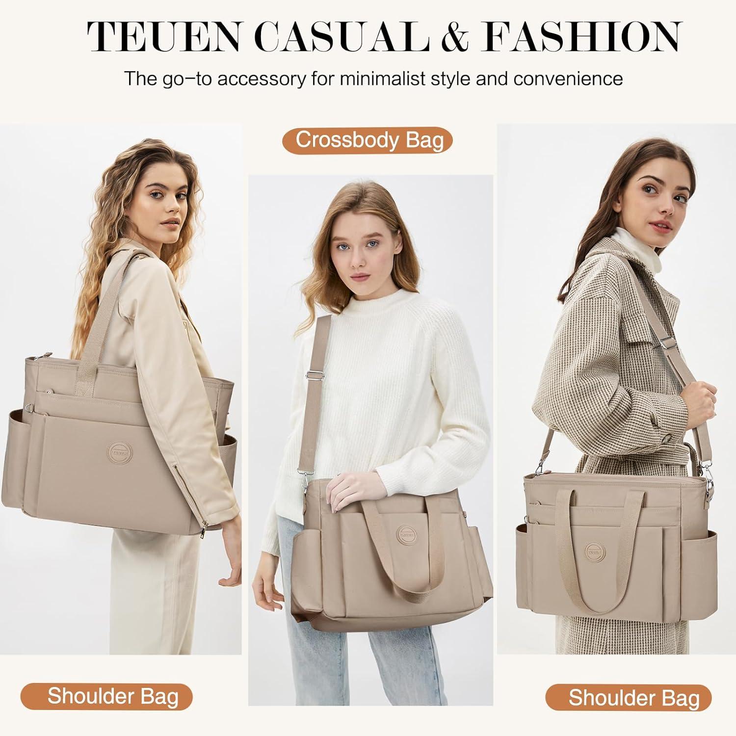 TEUEN Damen Handtasche Nylon Crossbody Schultertasche Work Bag