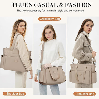 TEUEN Damen Handtasche Nylon Crossbody Schultertasche Work Bag