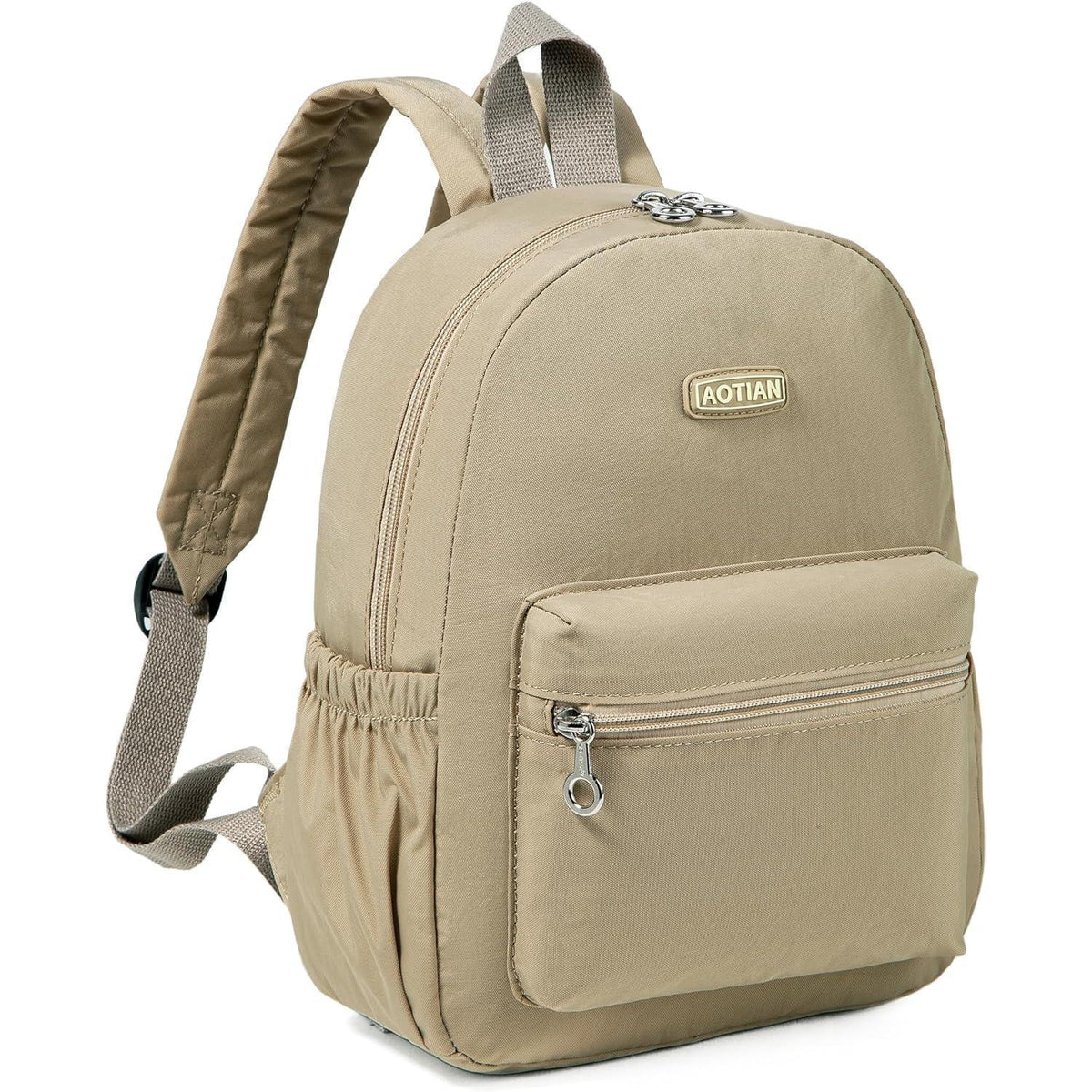 Damen Mini Rucksack Khaki Leicht & Geräumig für Alltag & Camping