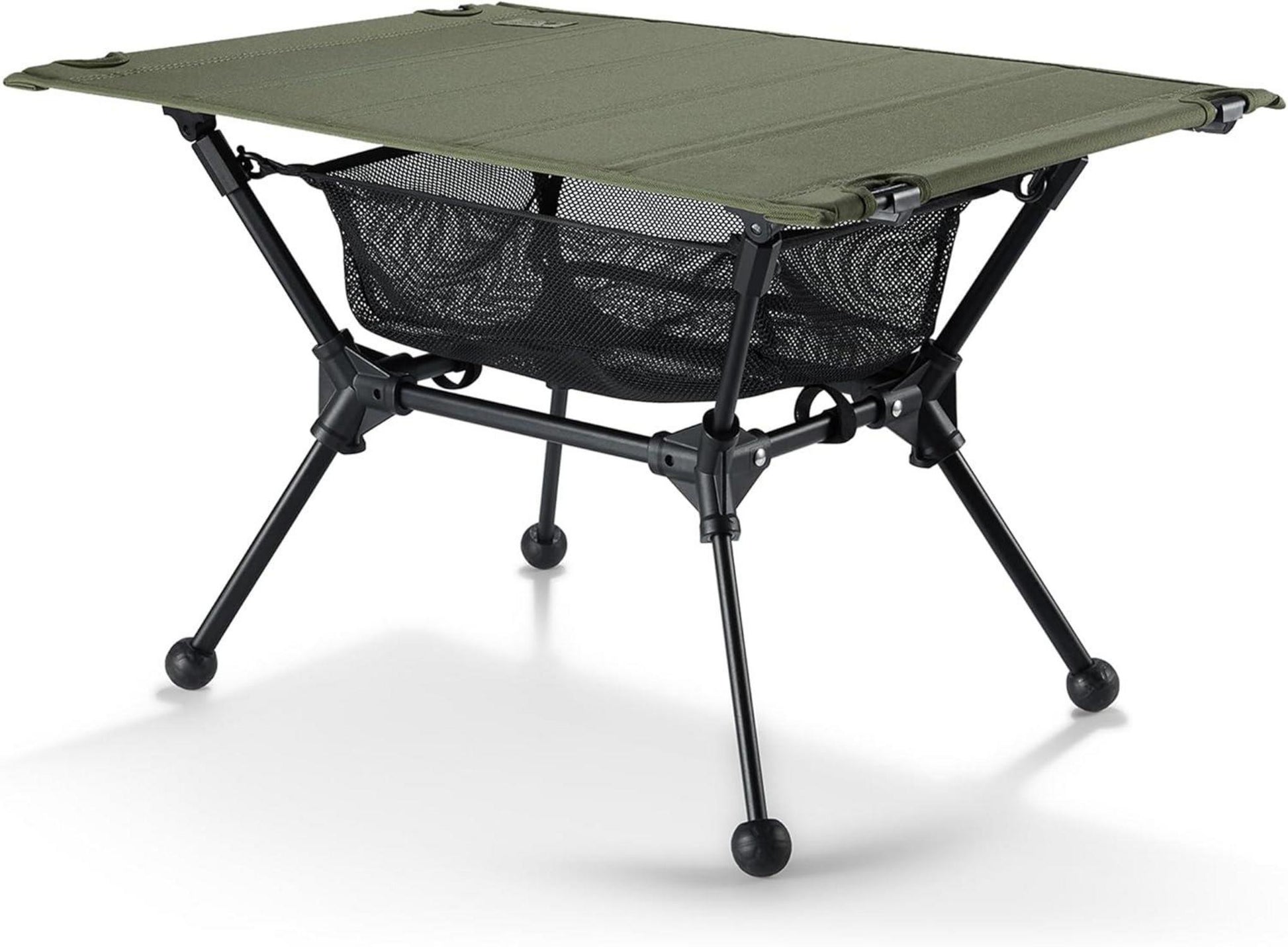 Faltbarer Campingtisch mit Tragetasche und Netztasche, 60 x 40 x 37 cm