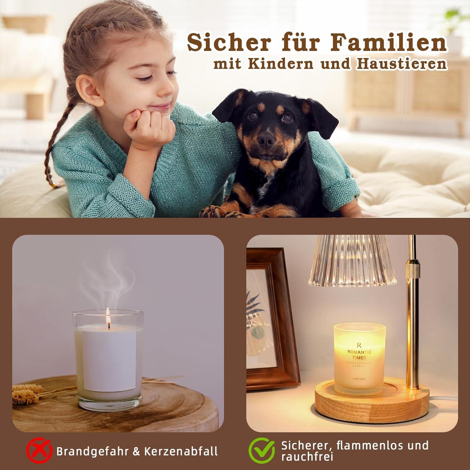 Valentinstag Kerzenwärmer Lampe Geschenk Frauen Duft Vintage