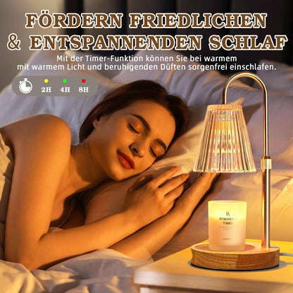 Valentinstag Kerzenwärmer Geschenk Duftlampe Timer Dimmer Vintage Frau