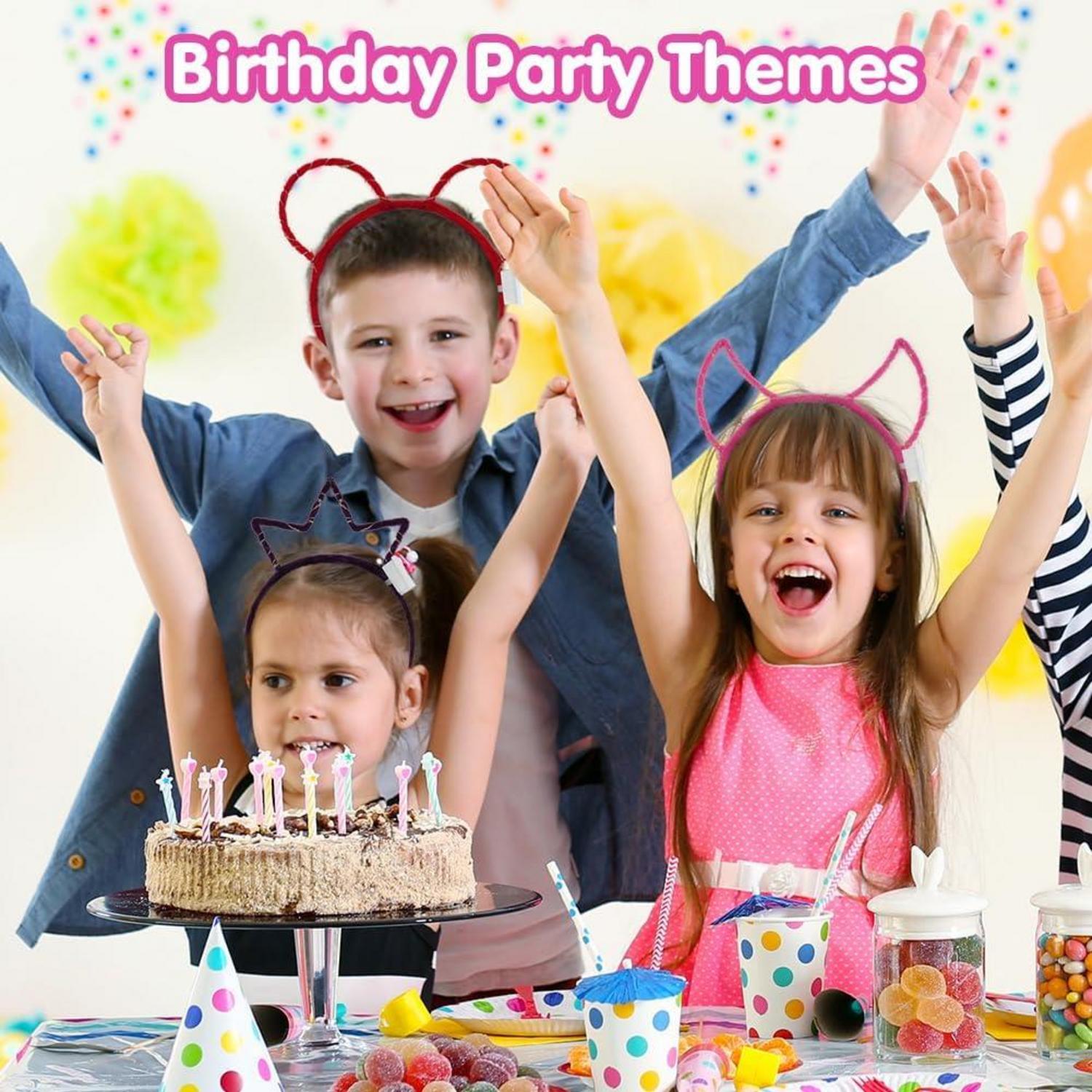 LED Stirnband Katze Haarreif 14 Stück Kinder Leuchtend Blinkend Party