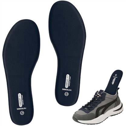 Memory Foam Einlegesohlen Weich Sport Freizeit Blau EU43