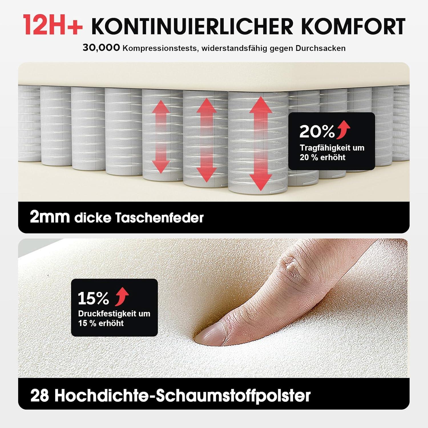 Gaming Stuhl mit Massage und Fußstütze, Ergonomischer PC Gamer Sessel