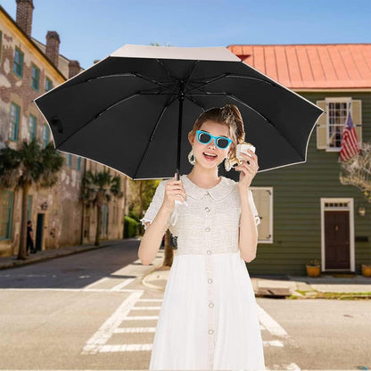 Mini Regenschirm Sykerout Taschenschirme Reise UV-Schutz wetterfest