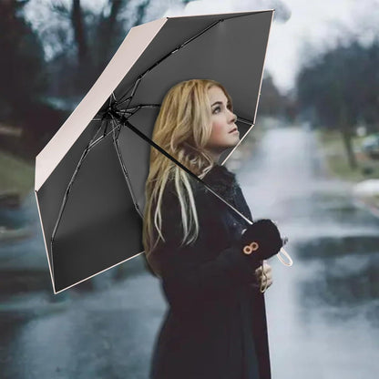 Mini Regenschirm mit Etui, Taschenschirm UV-Schutz 99% - Licht & kompakt