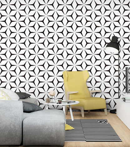 Selbstklebende Moderne Verdickte Vinyl Tapete Geometrie 2 44 x 1000 cm