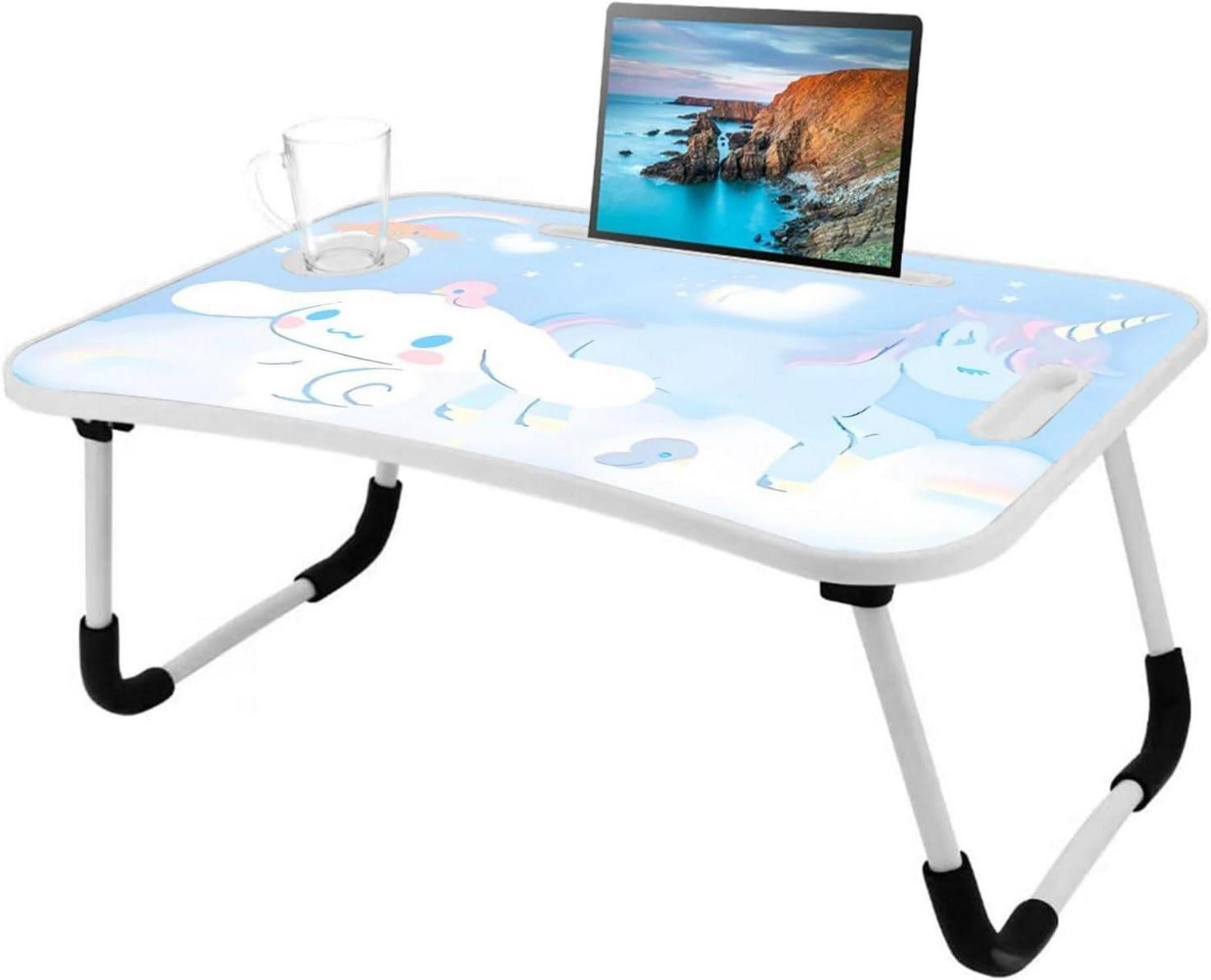 Tragbarer Laptop Tisch mit Cartoon-Bildern & Getränkeschlitz