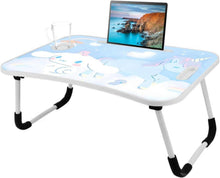 Tragbarer Laptop Tisch mit Cartoon-Bildern & Getränkeschlitz