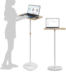 Stehpult Höhenverstellbar Computertisch Weiß Laptoptisch Projektor