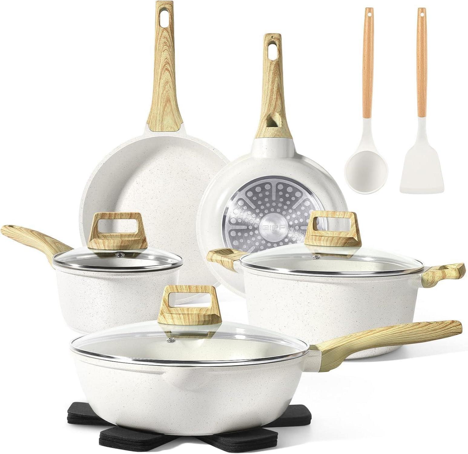 Granit Topfset 14tlg. Antihaftbeschichtet Cookware Set