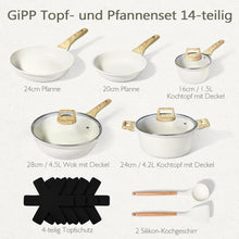 GiPP Granit Topfset 14-teilig Induktion Cookware