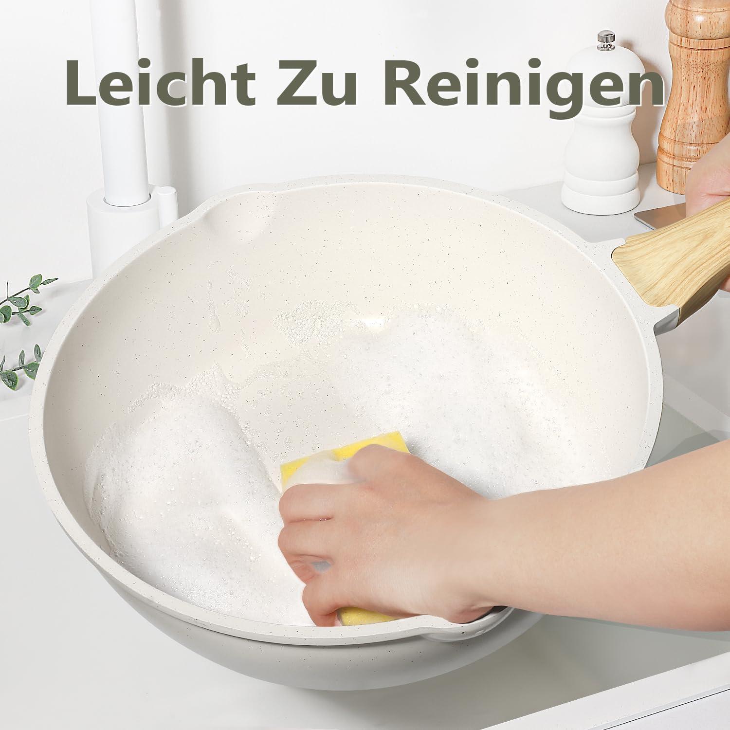 GiPP Granit Topfset 14-teilig mit Antihaftbeschichtung, Induktion, Spatel