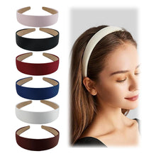6 Stück Stylishes Haarreif Set Schwarz Weiß Rosa Braun Marineblau