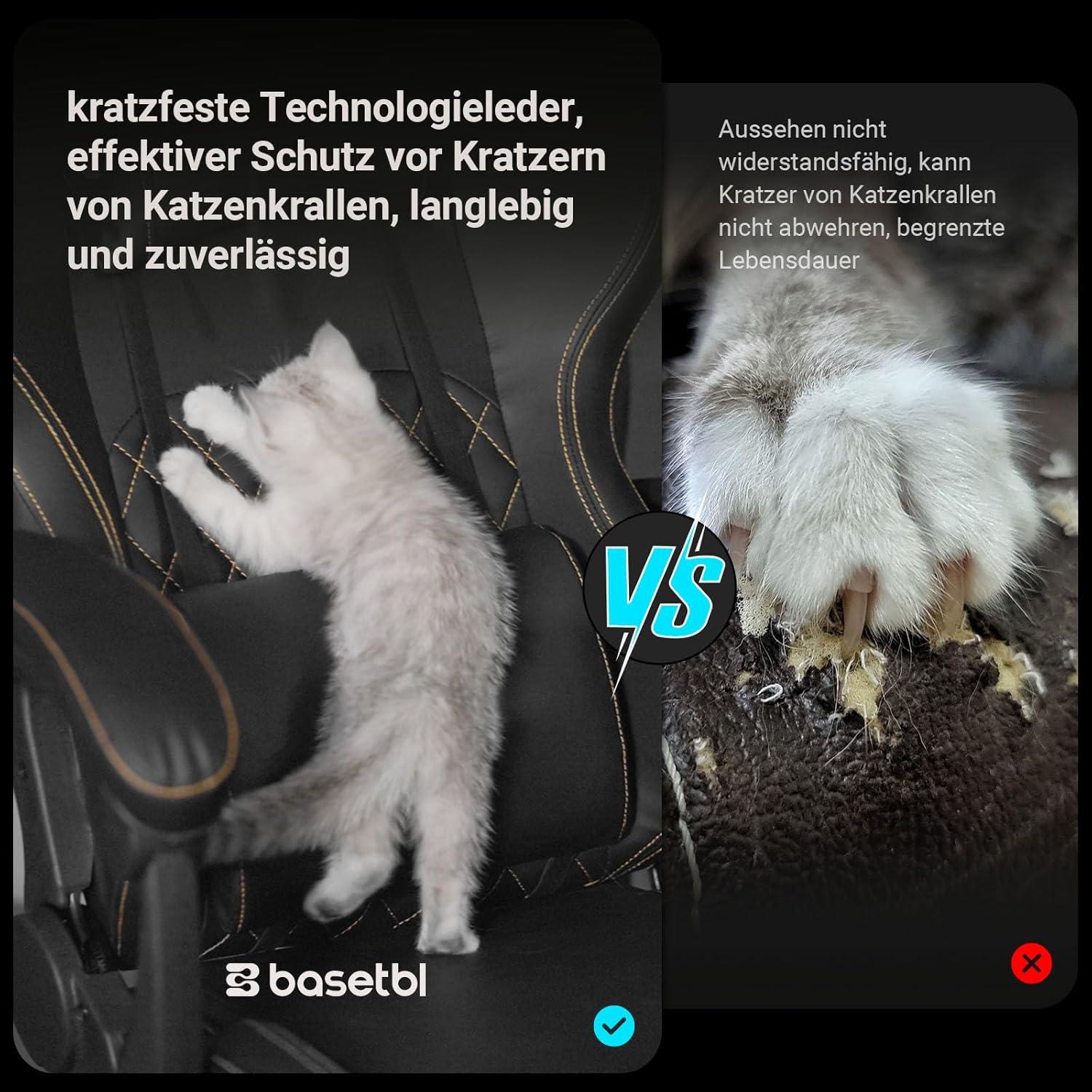 Großer Gaming-Stuhl mit Kratzschutz und Fußstütze bis 180 kg